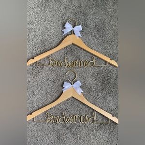 Set of two bridesmaid hangers